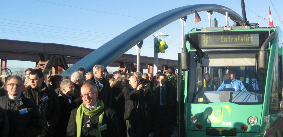 Verlängerung der Tramlinie 8 von Kleinhüningen (CH) nach Weil am Rhein (D)